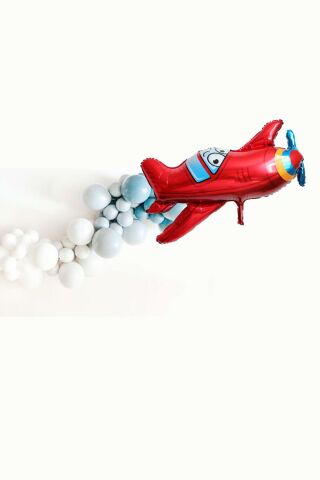 Uçak Şeklinde Büyük Folyo Balon Doğum Günü Parti Balonu