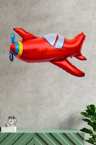 Uçak Şeklinde Büyük Folyo Balon Doğum Günü Parti Balonu