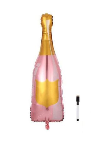 Kadeh Şeklinde Üzerine Yazı Yazılabilir Kalemli Folyo Balon Seti