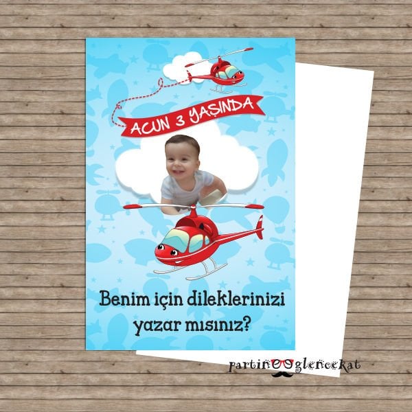 Helikopter Konsept Dilek Kartı