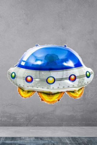 Uçan Daire Ufo Şekilli Uzay Konsept Doğum Günü Balonu