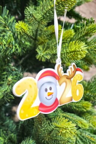 2026 Şekilli Kardan Adam Şık Yılbaşı Ağacı Süsü