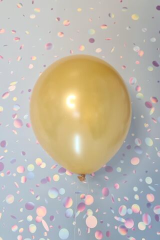Metalik Gold Balon 12'' 30 Cm Metalik Balon 10lu Paket
