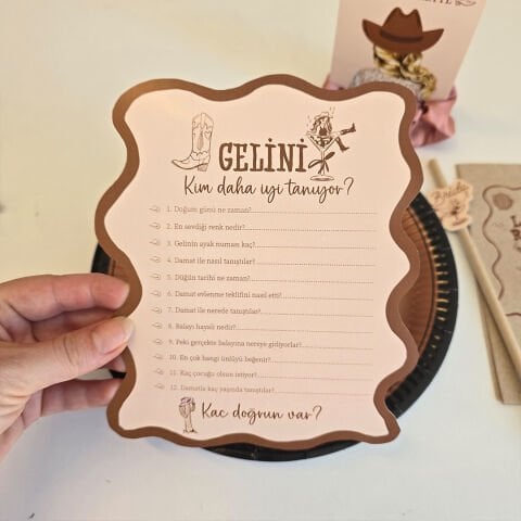 Last Rodeo Konsept Gelini Kim Daha İyi Tanıyor? Oyun Kartı
