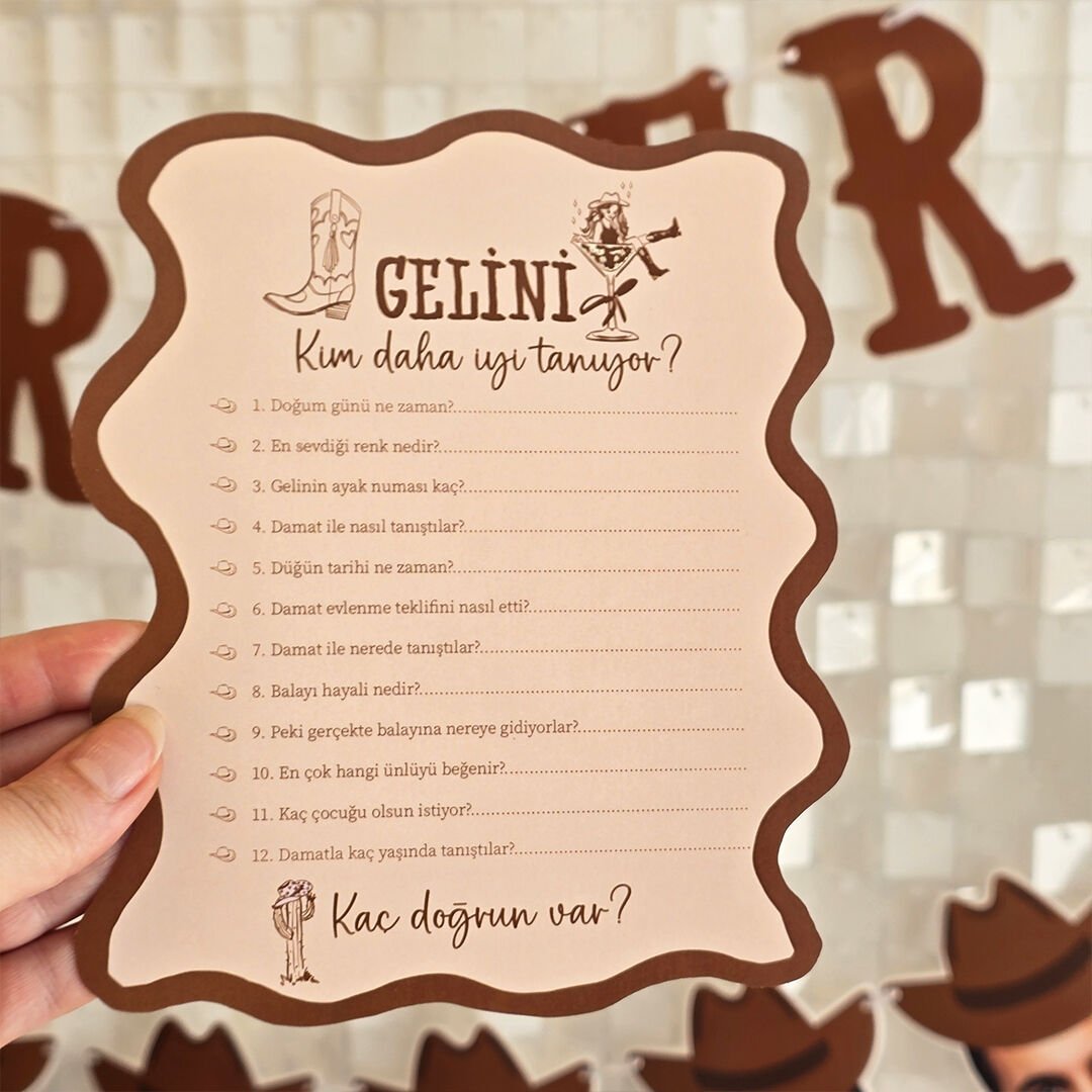 Last Rodeo Konsept Gelini Kim Daha İyi Tanıyor? Oyun Kartı