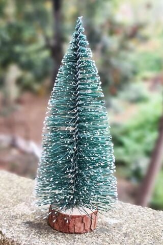 Mini Yılbaşı Ağacı Masa Üstü Süs Çam Ağacı 15cm