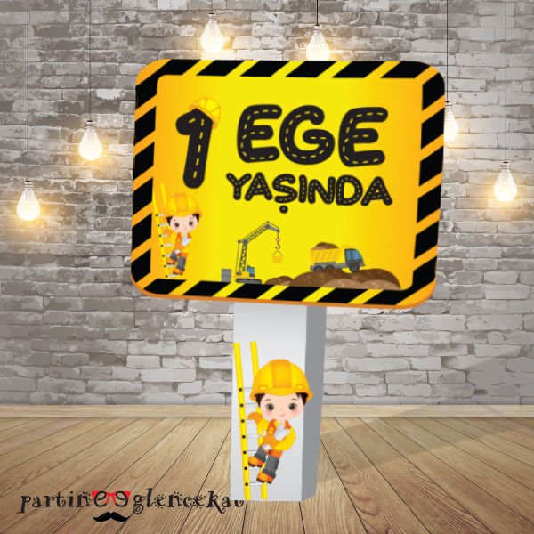 İnşaat Konsept Yön Karşılama Panosu