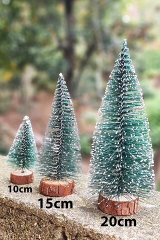 Mini Yılbaşı Ağacı Masa Üstü Süs Çam Ağacı 15cm