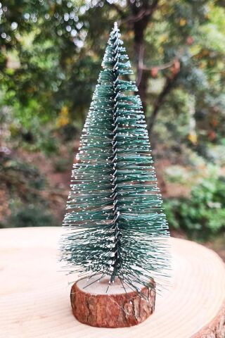 Mini Yılbaşı Ağacı Masa Üstü Süs Çam Ağacı 15cm