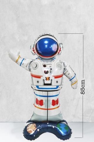 Ayaklı Astronot Balon Uzay Konsept Doğum Günü Balonu Büyük Astronot 85cm