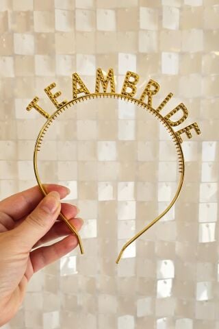 Team Bride Taç Gold Nedime Tacı Bekarlığa Veda Tacı GOLD Team Bride