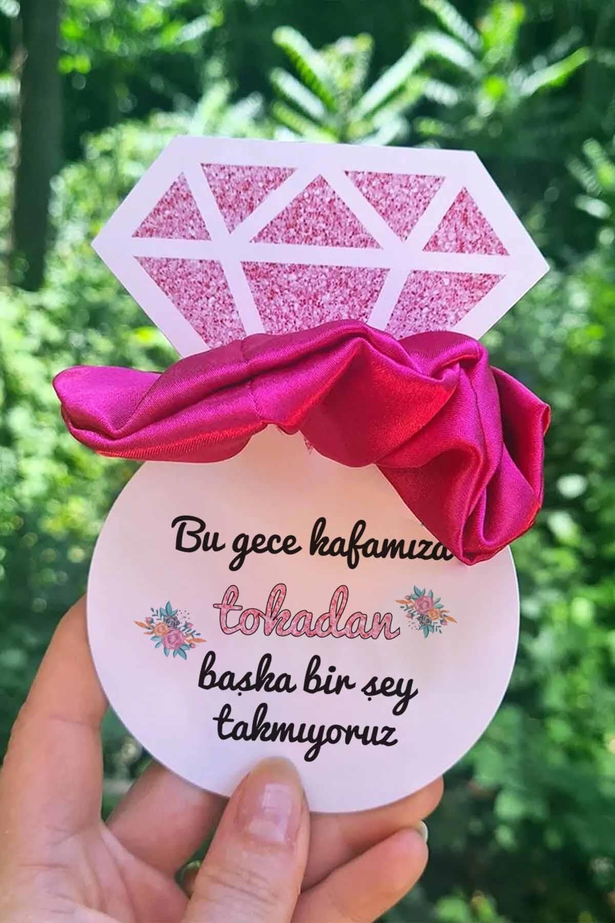 Hediyelik Toka Bekarlığa Veda Hediyesi Nedime Hediyesi Kına Hediyesi Fuşya Toka 10lu