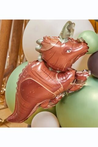 Dinozor Folyo Balon Triceratops Dinazor Balon Doğum Günü Balonu 110cm
