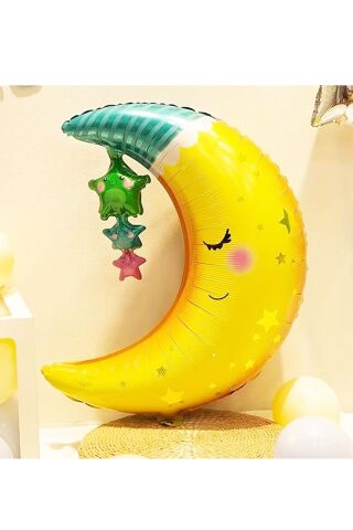 Uyuyan Ay Folyo Balon Ay Dede Balon 78cm