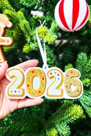 Yılbaşı Ağaç Süsleme Seti Gerçekçi Kurabiye Adam ve 2026 Kurabiye Yılbaşı Ağaç Süsü 2li Set