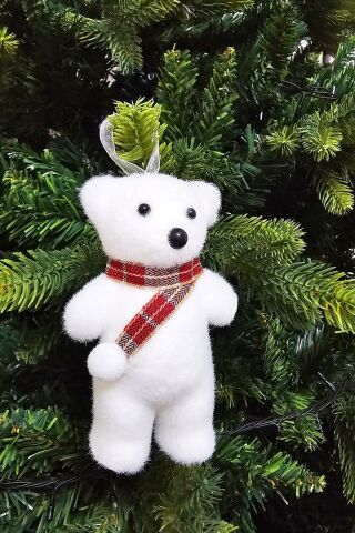 Yılbaşı Ağaç Süsleme Seti Kutup Ayısı Yıldızlar Ağaçlar Ağaç Süsleri Seti 5li Set