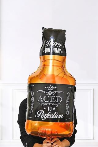 Viski Şişesi Şeklinde Folyo Balon Doğum Günü Balonu 90cm