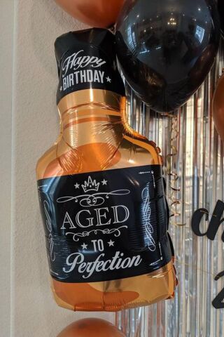 Viski Şişesi Şeklinde Folyo Balon Doğum Günü Balonu 90cm