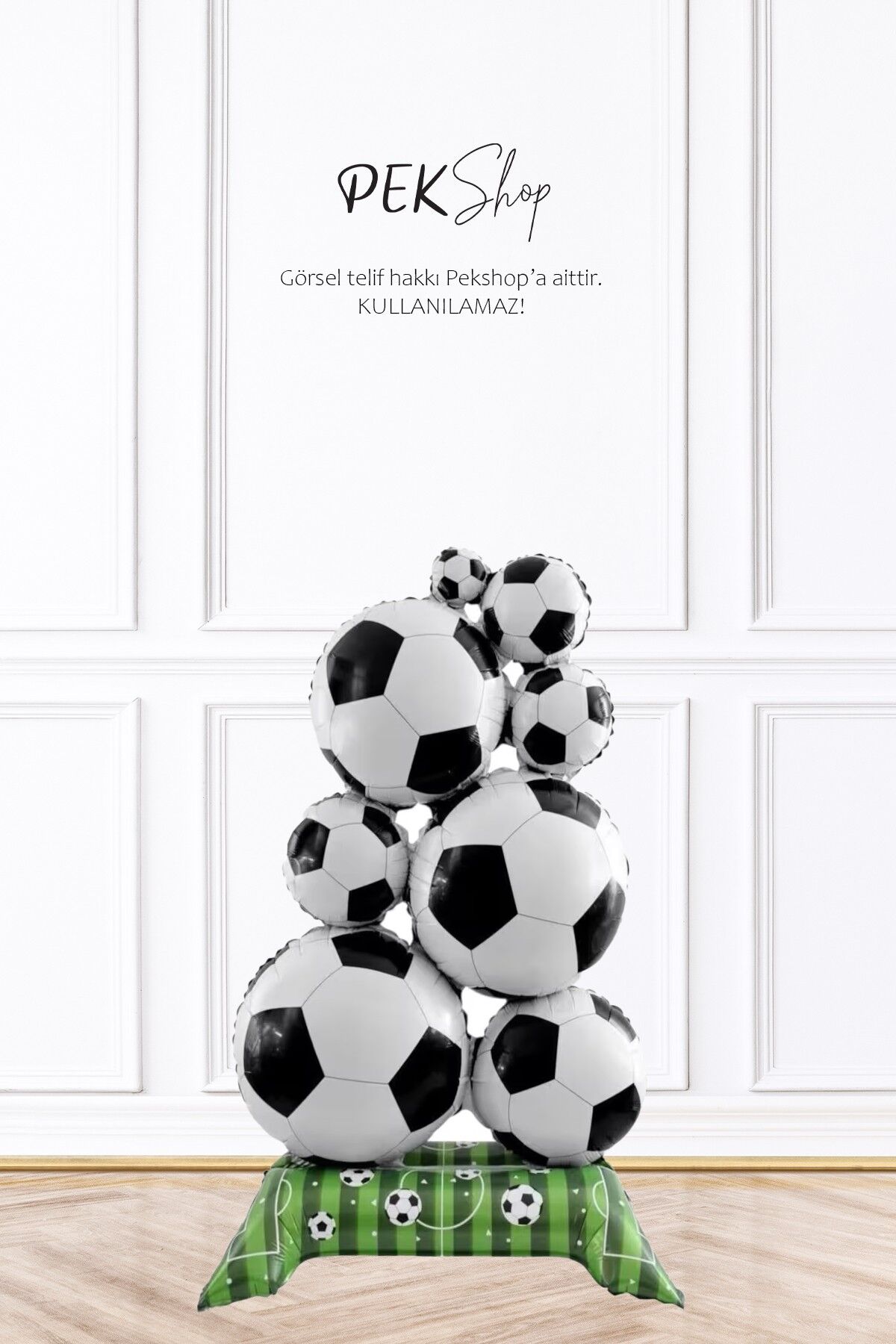 Ayaklı Futbol Topu Kulesi Folyo Balon