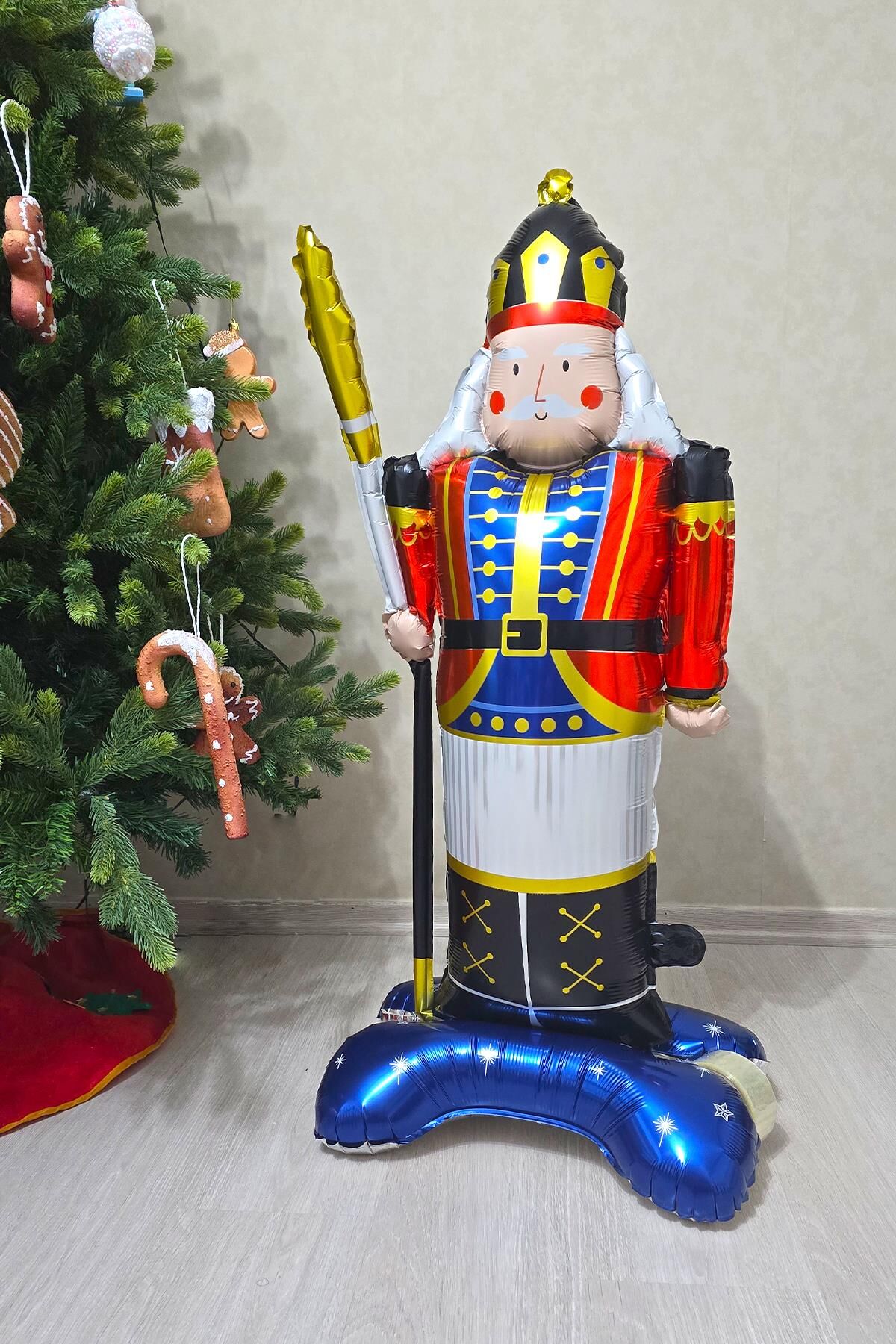 Mızraklı Kurşun Asker Folyo Balon Ayaklı Kurşun Asker Yılbaşı Balonu