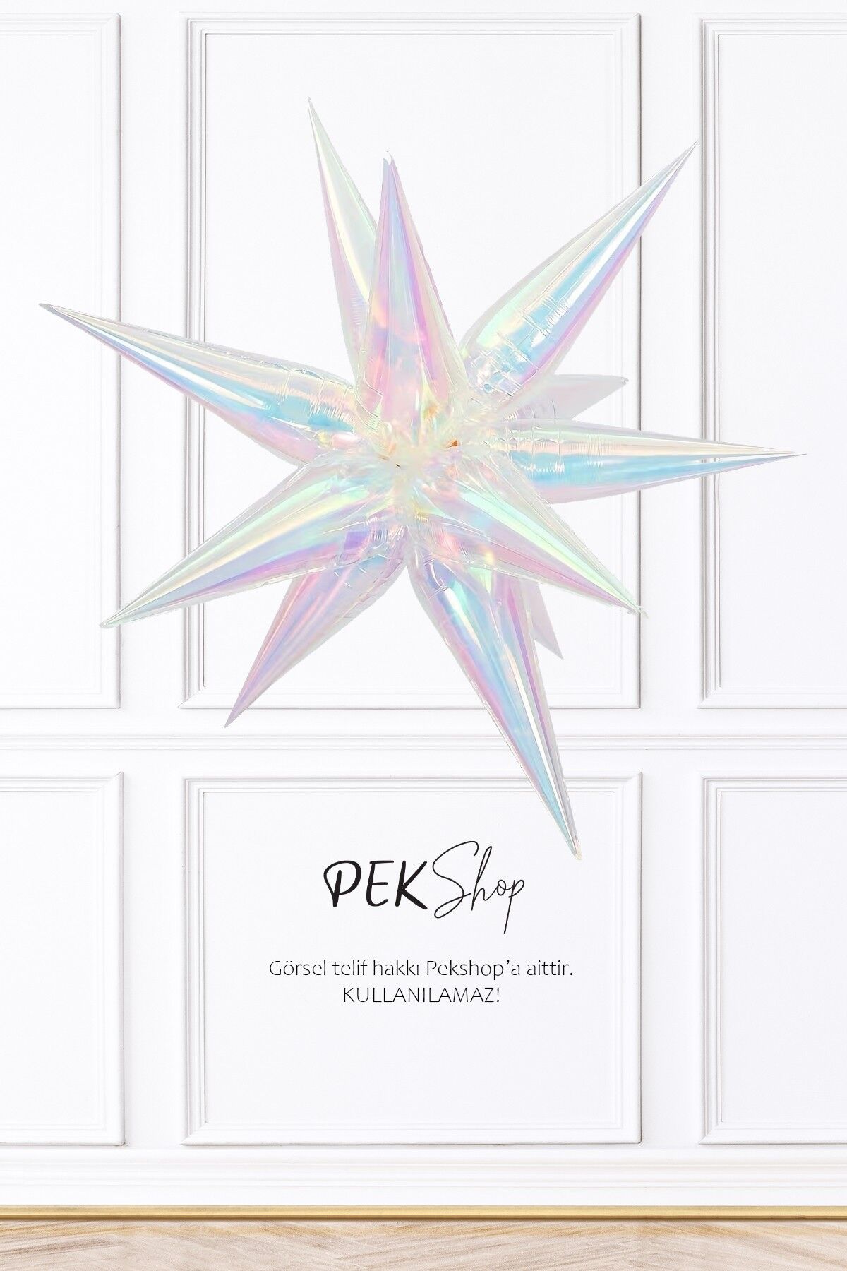 Hologram Kutup Yıldızı Folyo Balon 24inç