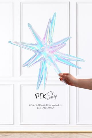 Hologram Kutup Yıldızı Folyo Balon 24inç