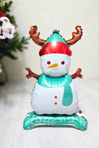 Ayaklı Küçük Kardan Adam Folyo Balon