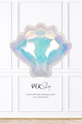 Hologram Midye Deniz Kabuğu Folyo Balon
