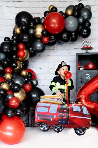 İtfaiye Kamyonu Folyo Balon İtfaiye Balonu
