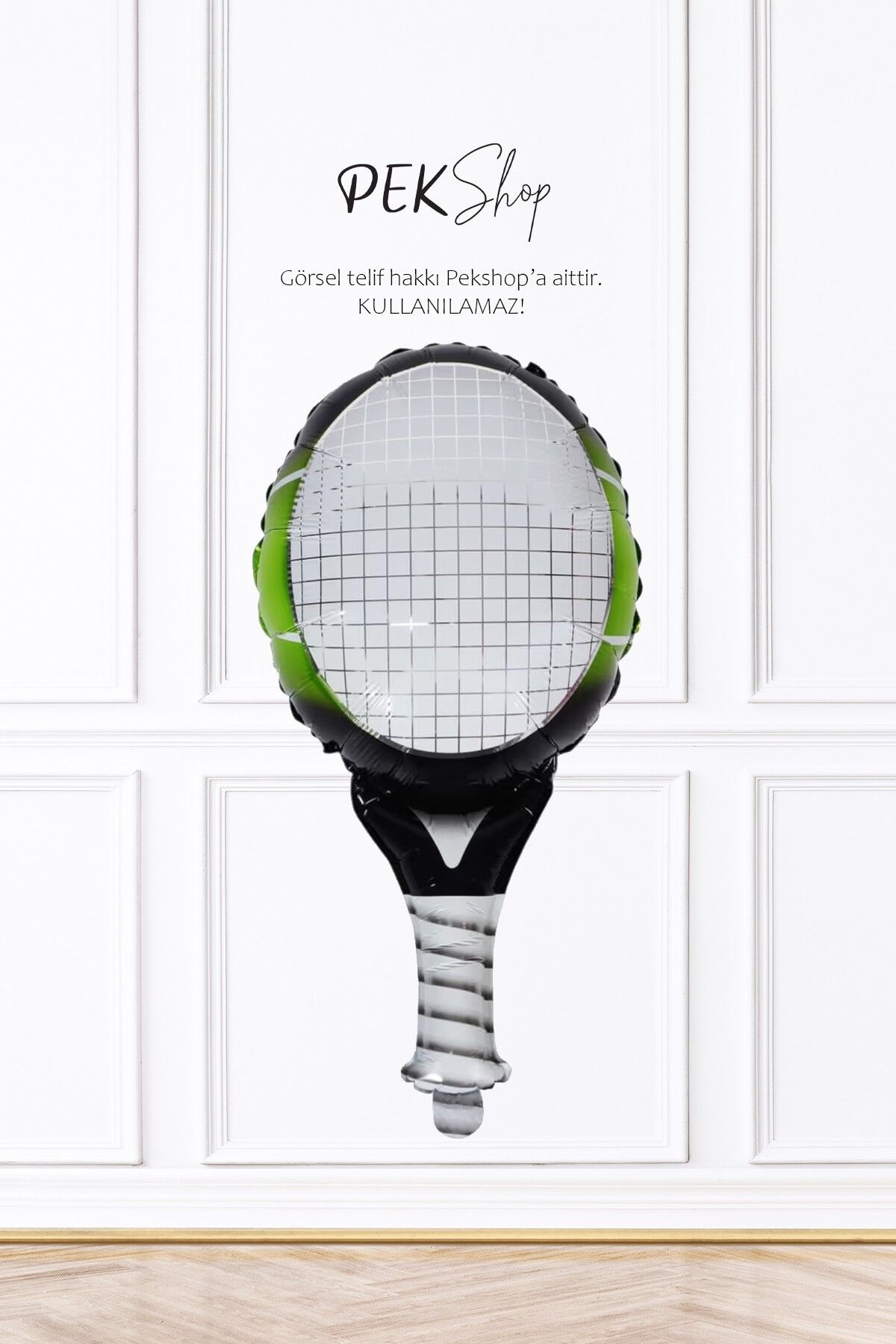 Tenis Raketi Folyo Balon Raket Şekilli Balon