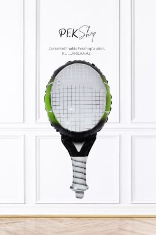 Tenis Raketi Folyo Balon Raket Şekilli Balon