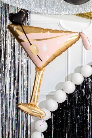 Martini Kadehi Folyo Balon Kokteyl Kadeh Şekilli Balon