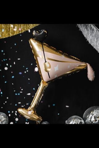 Martini Kadehi Folyo Balon Kokteyl Kadeh Şekilli Balon