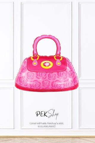 Pembe Çanta Folyo Balon Çanta Şekilli Balon