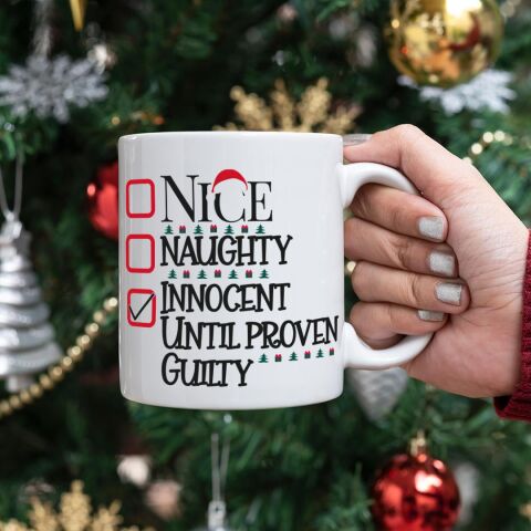 Nice Naughty Innocent Kupa Yılbaşı Hediyesi Kupa Bardak