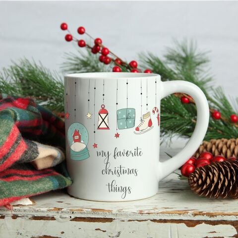 My Favorite Christmas Things Kupa Yılbaşı Hediyesi Kupa Bardak