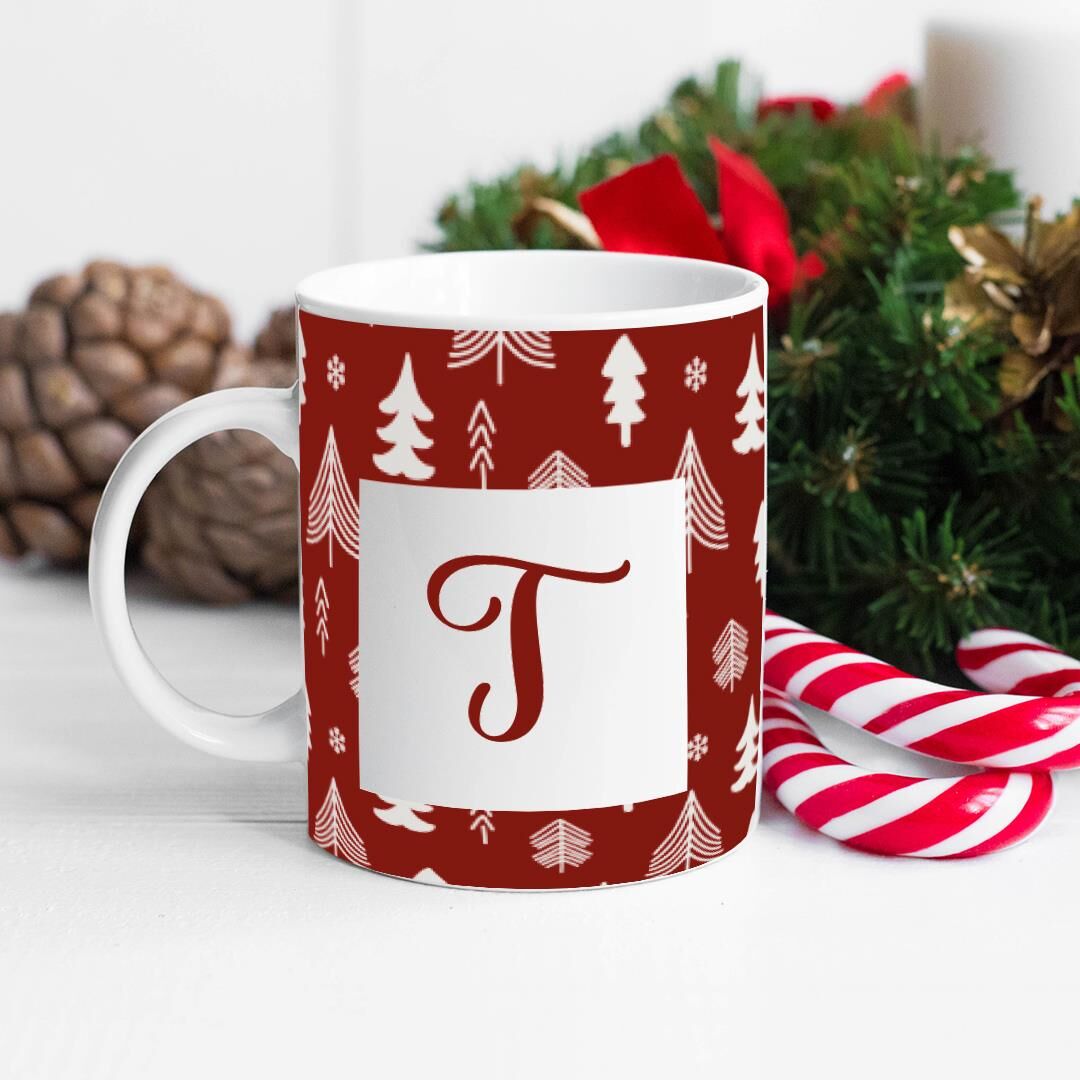 Baş Harfli Kişiye Özel Baskılı Kupa Yılbaşı Hediyesi Kupa Fincan