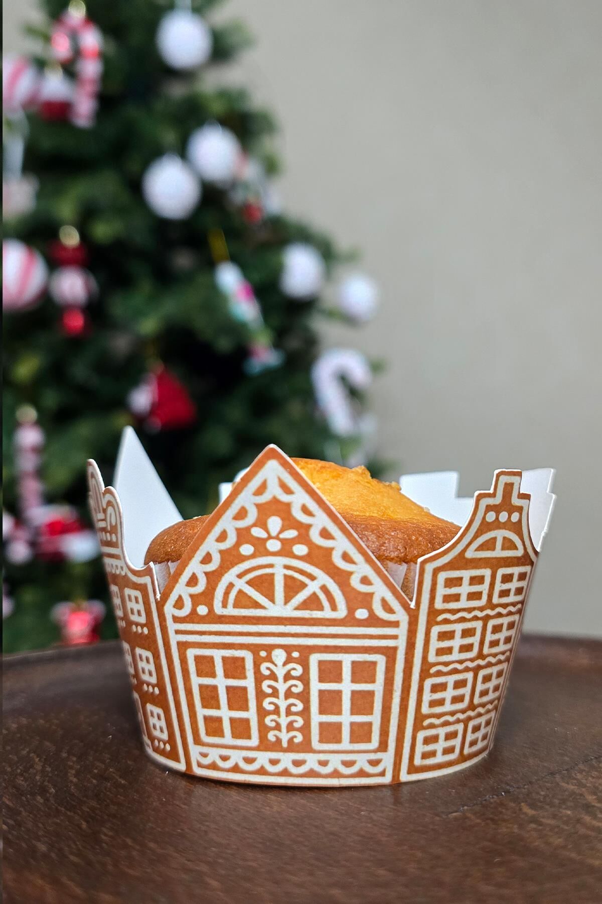 Kurabiye Evler Yılbaşı Cupcake Sargısı 10'lu Paket Yılbaşı Sofra Süsleri