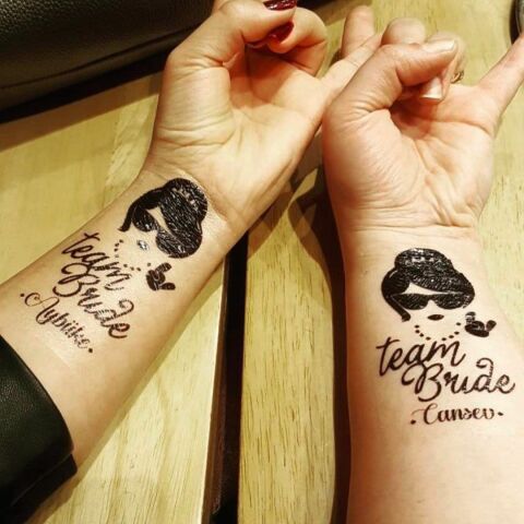 Cool Team Bride Geçici Dövme İsme Özel İstiyorum