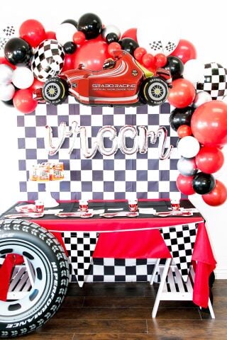 Formula Yarış Arabası Folyo Balon Doğum Günü Balonları