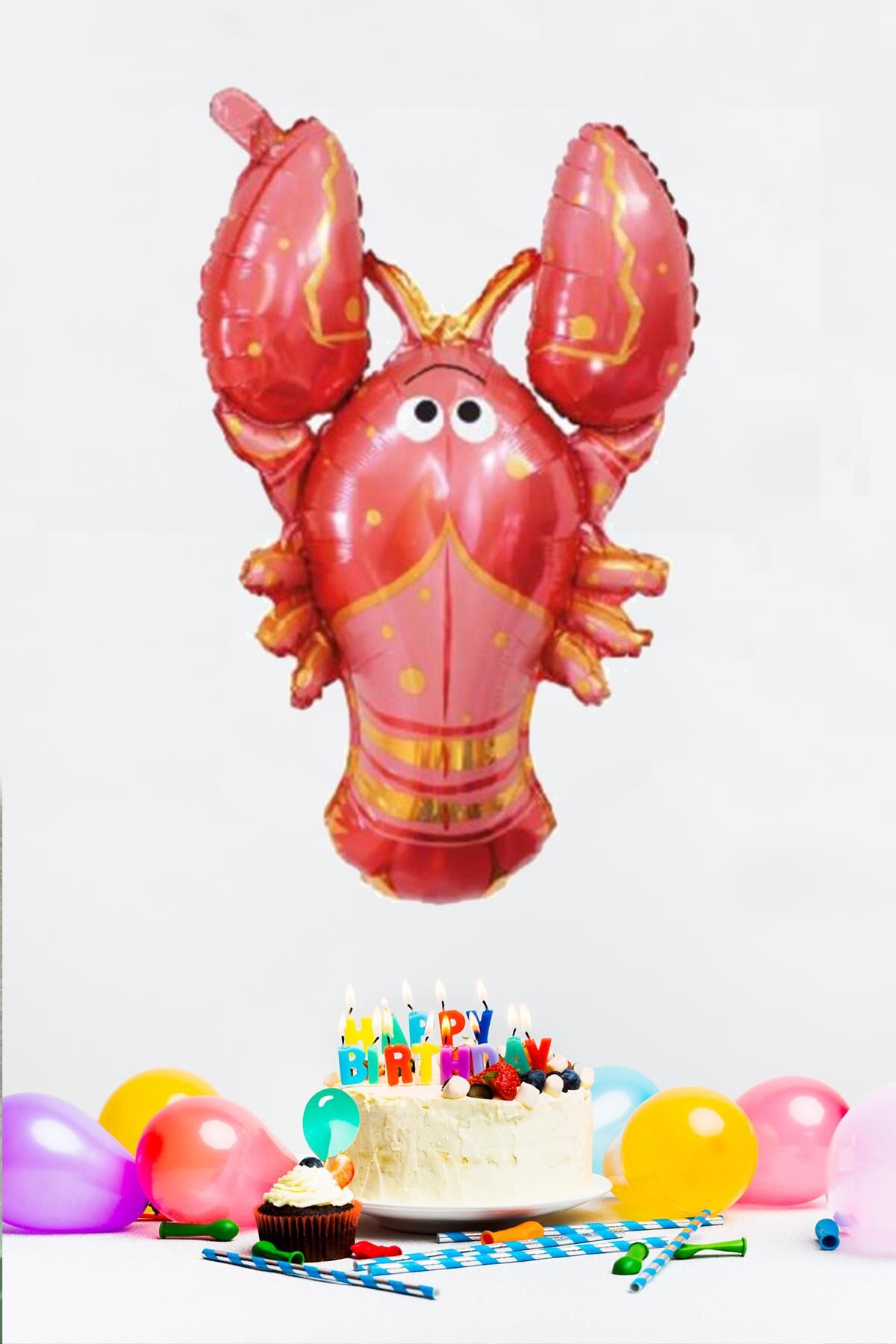 Yengeç Folyo Deniz Canlıları Su Altı Konsept