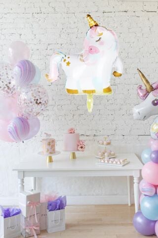 Unicorn Gold Folyo Balon 75 cm