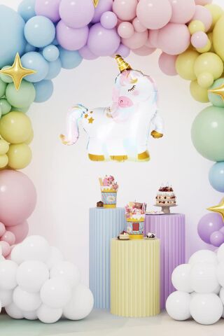 Unicorn Gold Folyo Balon 75 cm