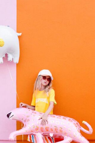 Pembe Panter Gold Detaylı Büyük Folyo Balon Safari Vahşi Hayvan Doğum Günü