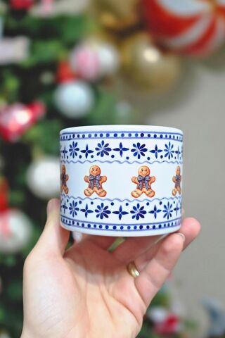 Bleu Blanch Tasarım Kurabiye Adam Figürlü Fincan İnce Zarif Kupa Bardak