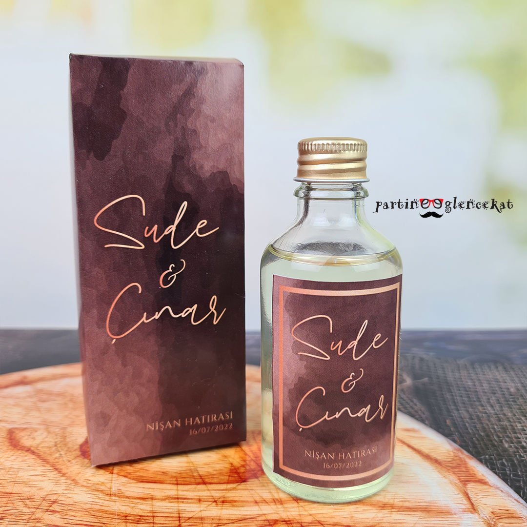 Rose Gold Konsept Kolonya Hediyelik Kutu ile Birlikte