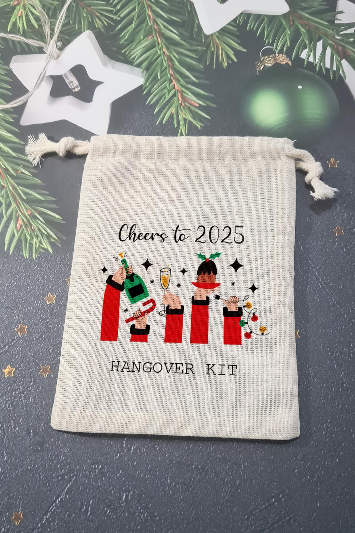 Cheers to 2025 Yılbaşı Hangover Kit Kesesi