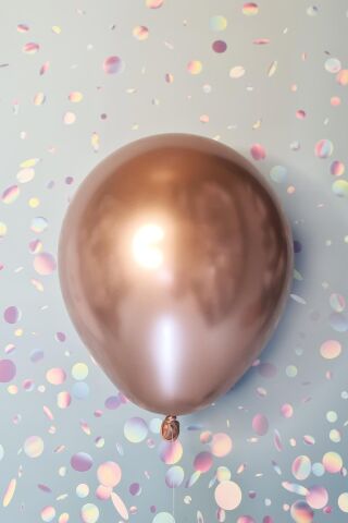 Rose Gold Krom Balon Aynalı Balon 10lu