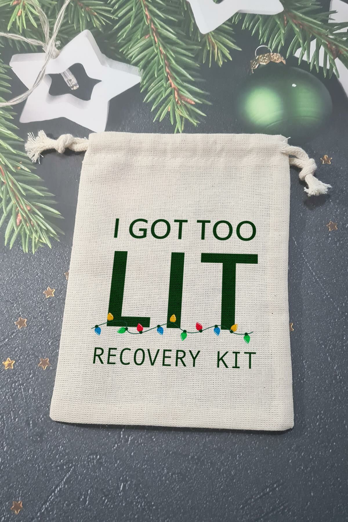 I Got Too Lit Yılbaşı Partisi Hangover Kit Kesesi
