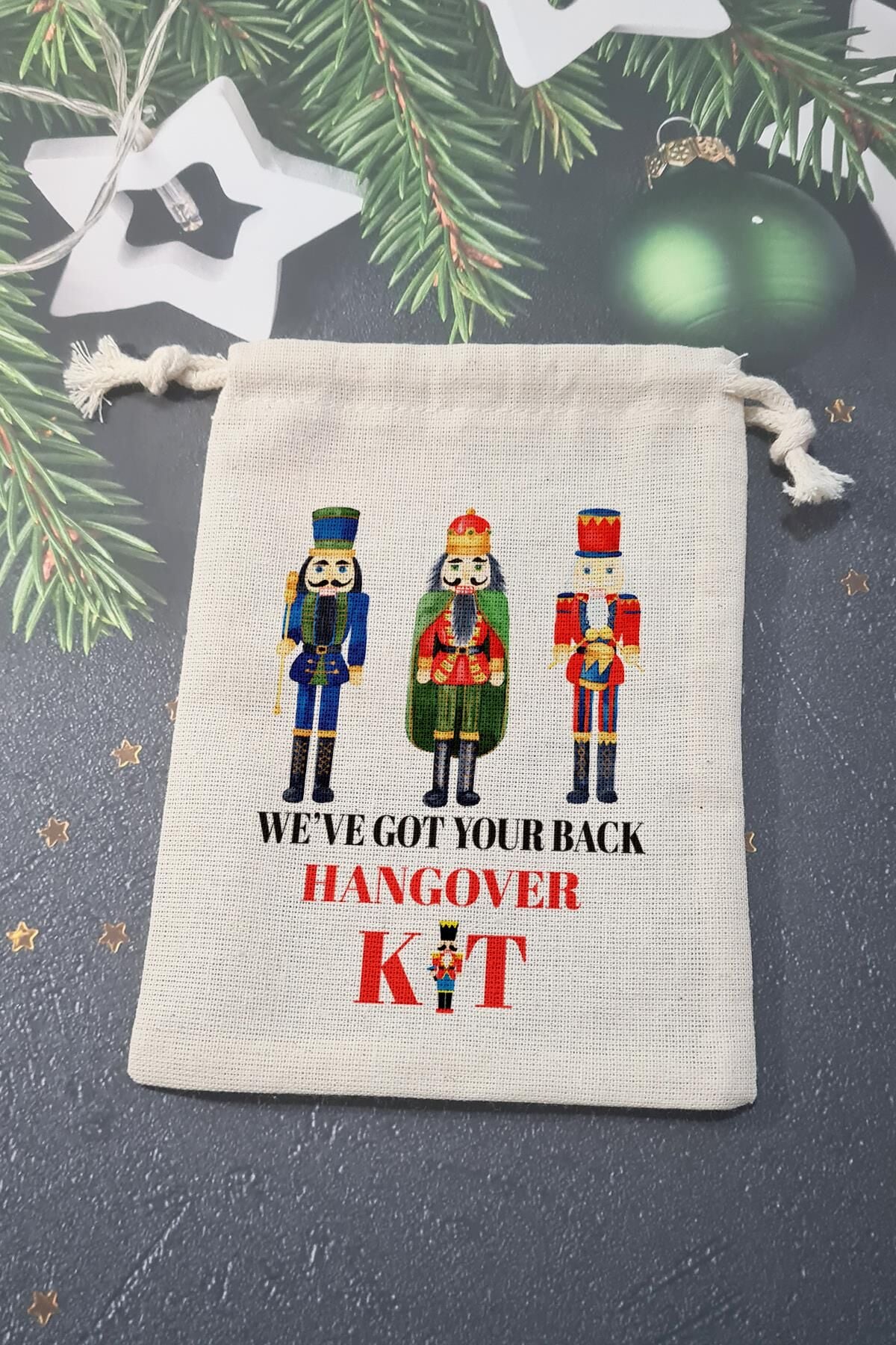 Kurşun Askerler Nutcrackers Yılbaşı Partisi Hangover Kit Kesesi